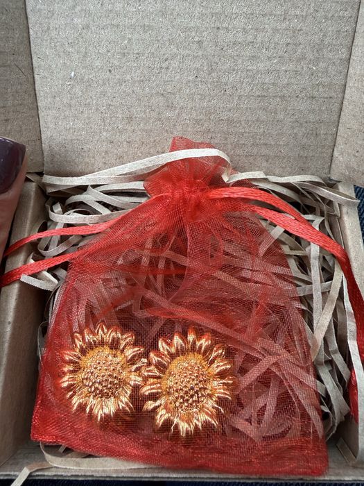 Вінтажні кліпси соняхи