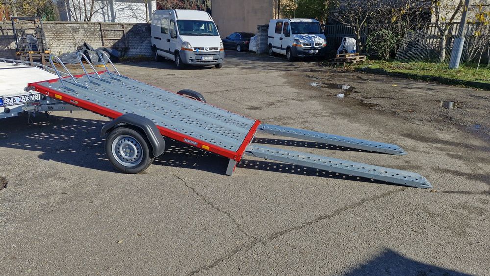 Wynajem przyczepa motocyklowa 3 motocykle quad