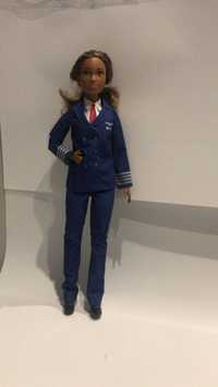 Barbie lalka kapitan pilot pilotka