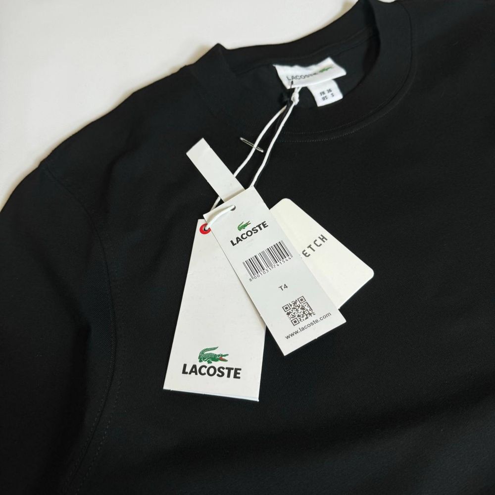 NEW SEASON| Мужская футболка Lacoste| S-XXL|черный|лето|качество-LUX