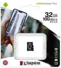 Карта пам'яті Kingston microSDHC 32GB Canvas Select Plus Class 10