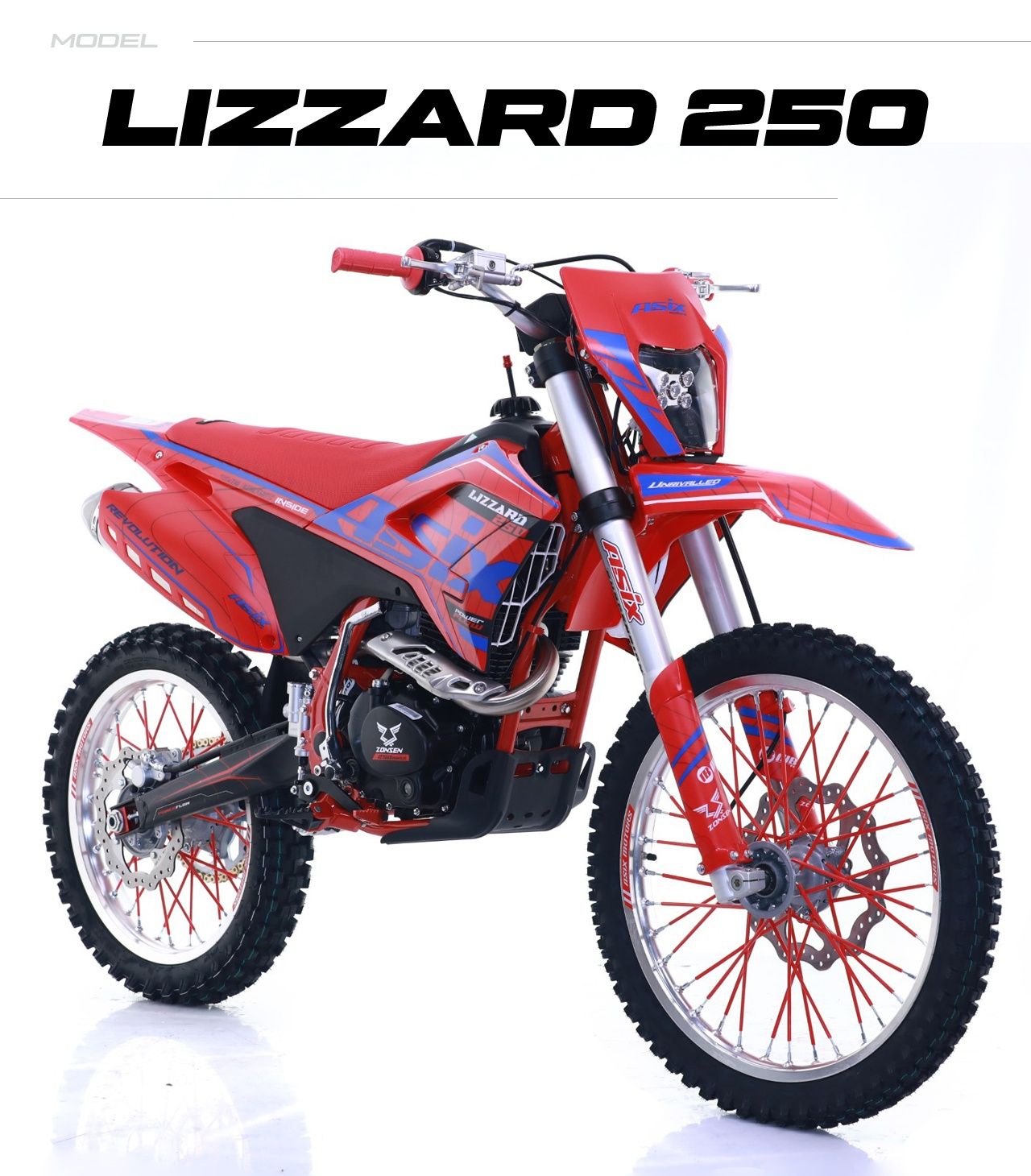 Cross 250 300 ASIX LIZZARD// Koła 21/18// Lampa//RATY
