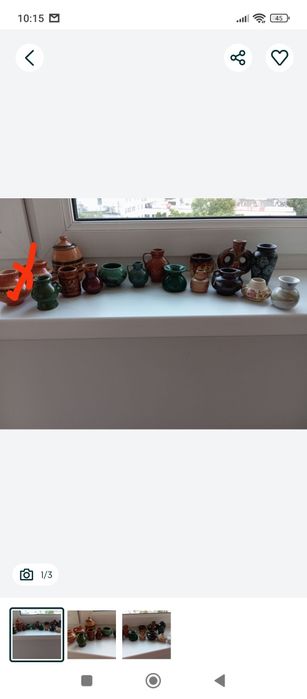 Zestaw dzbanuszków Cepelia