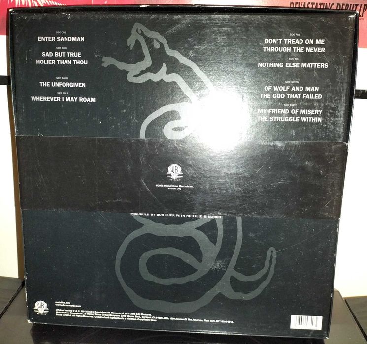 Vendo Boxset do Black Album dos Metallica com 4 x Vinis, Remasterizado