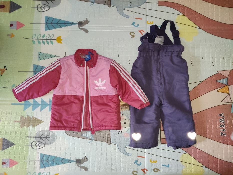 Теплий дитячий одяг куртка та штани на 1-1,5 роки