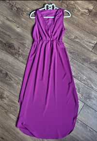 Purpurowa sukienka Shein