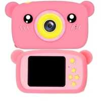 Цифровий дитячий фотоапарат рожевий ведмедик