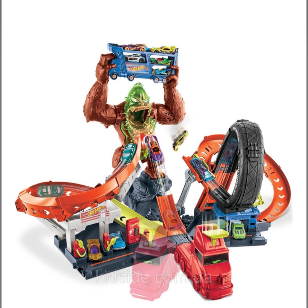 Трек Хот Вілс Напад токсичної горили Hot Wheels Toxic Gorilla