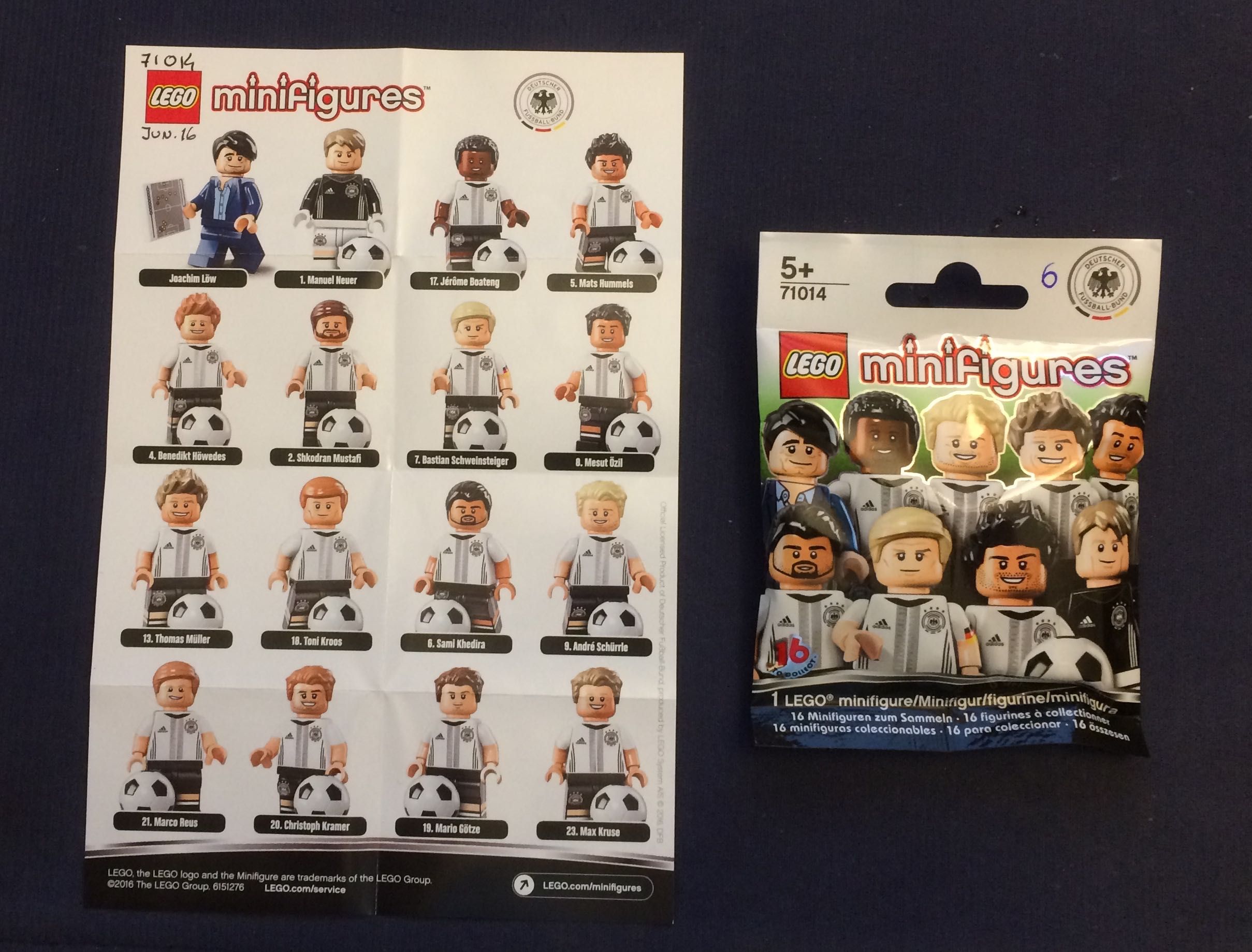 Lego 71014 - Minifigures Selecção Alemã - 1 figura à escolha