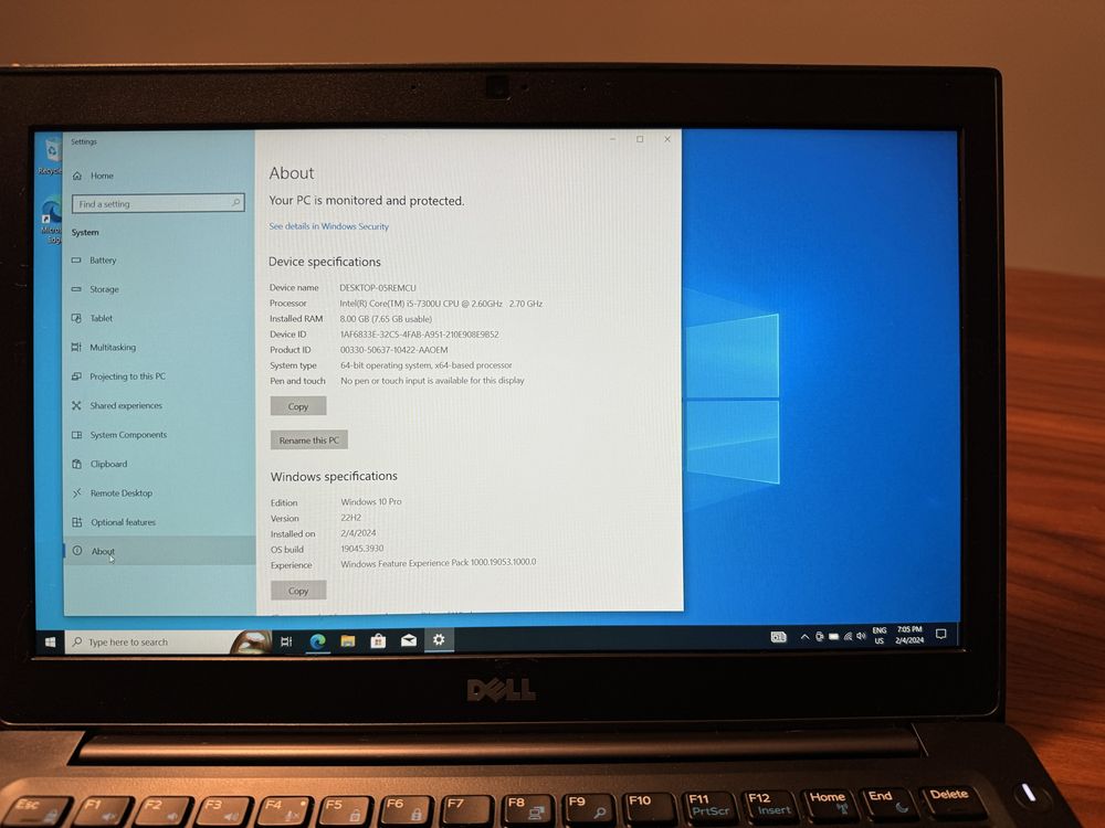 Dell Latitude 7280 i5 7-Gen, Win 10 Pro