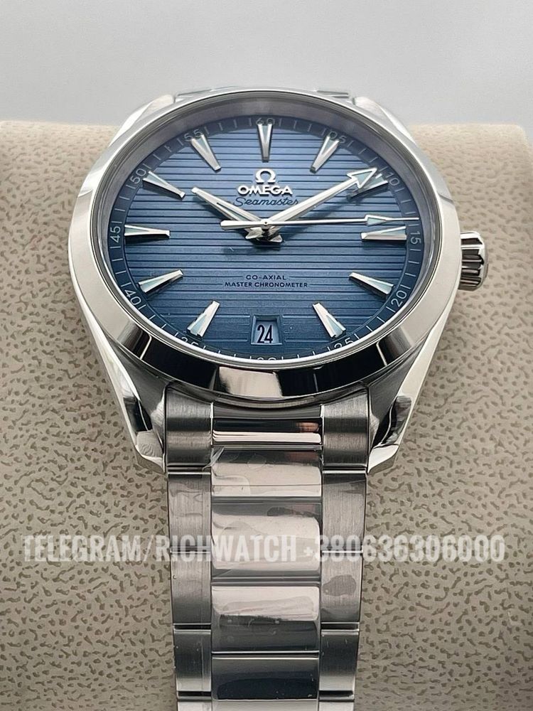 мужские наручные часы Omega Seamaster 150m Aqua Terra Summer Blue