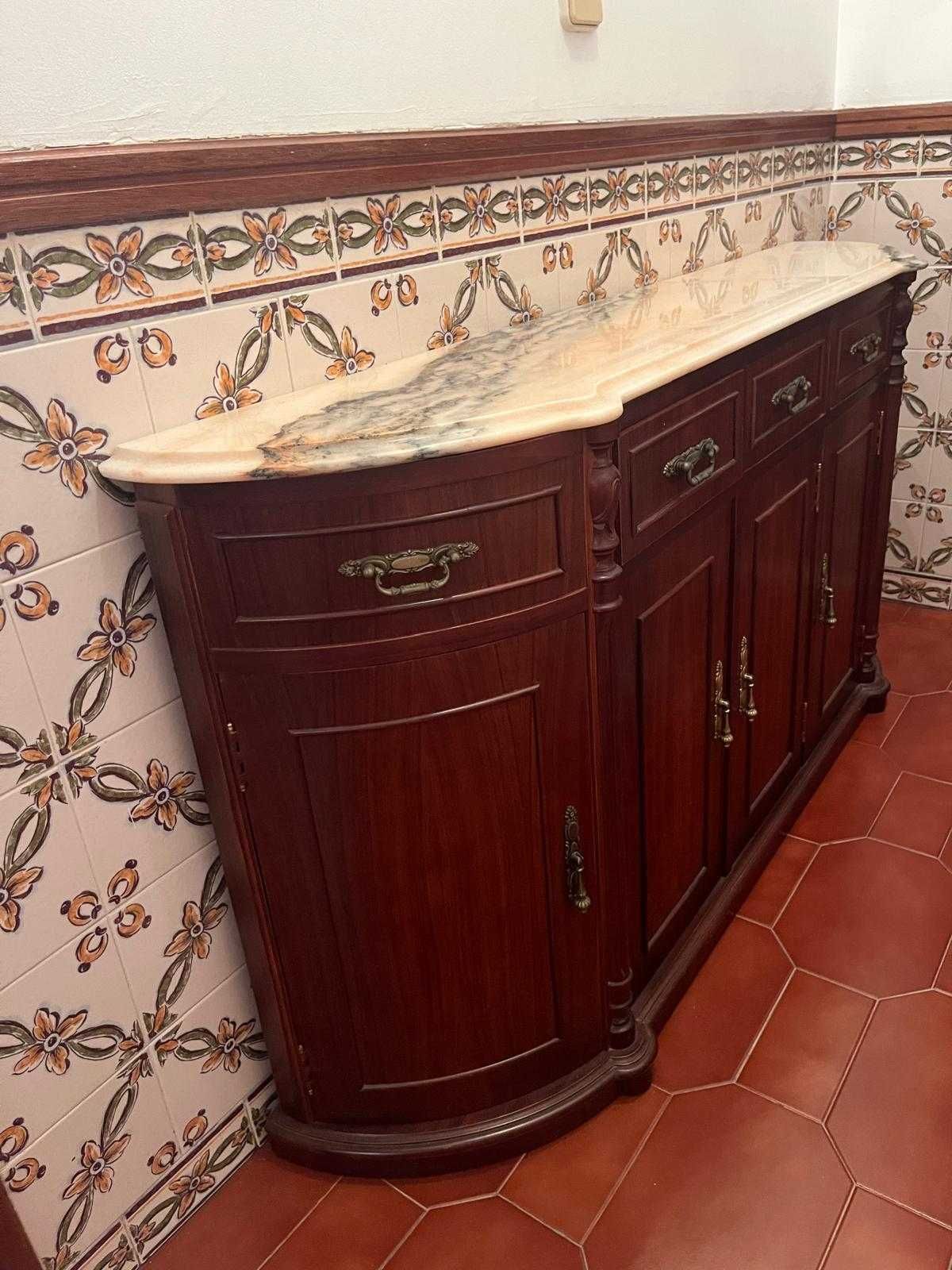 Armário MASSIÇO c/ tampo MÁRMORE