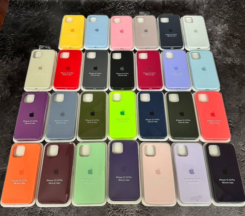 чехол Silicone case full iphone 12 силиконовый Apple 12