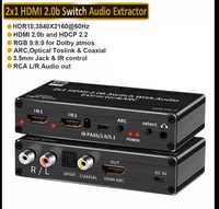 2×1Hdmi 2.0B Switch Audio Extrator