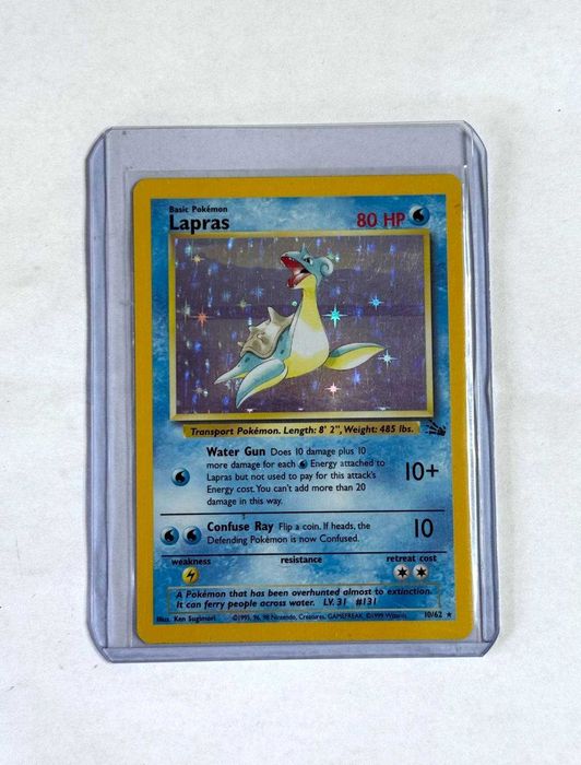 Lapras Holo 10/62 Rare Fossil Original Pokémon Card TCG - ENG