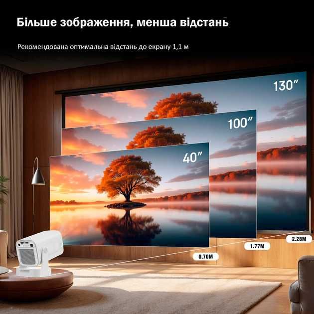 Проектор Magcubic HY310 Android FullHD 60Hz 4K AutoFocus AirMouse