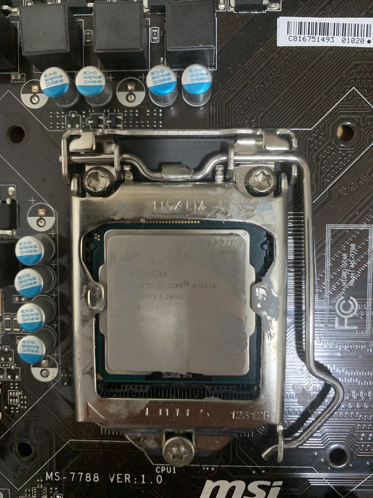 Процесор intel core i5 3470, i3 2120 + материнська плата msi
