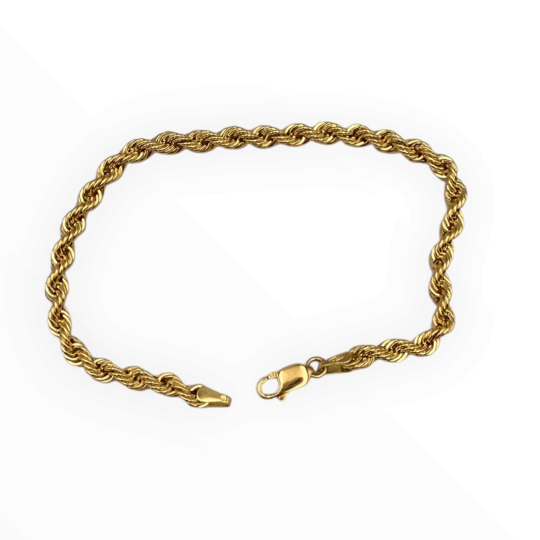 Nieużywana złota bransoletka PR.585 14K KORDEL