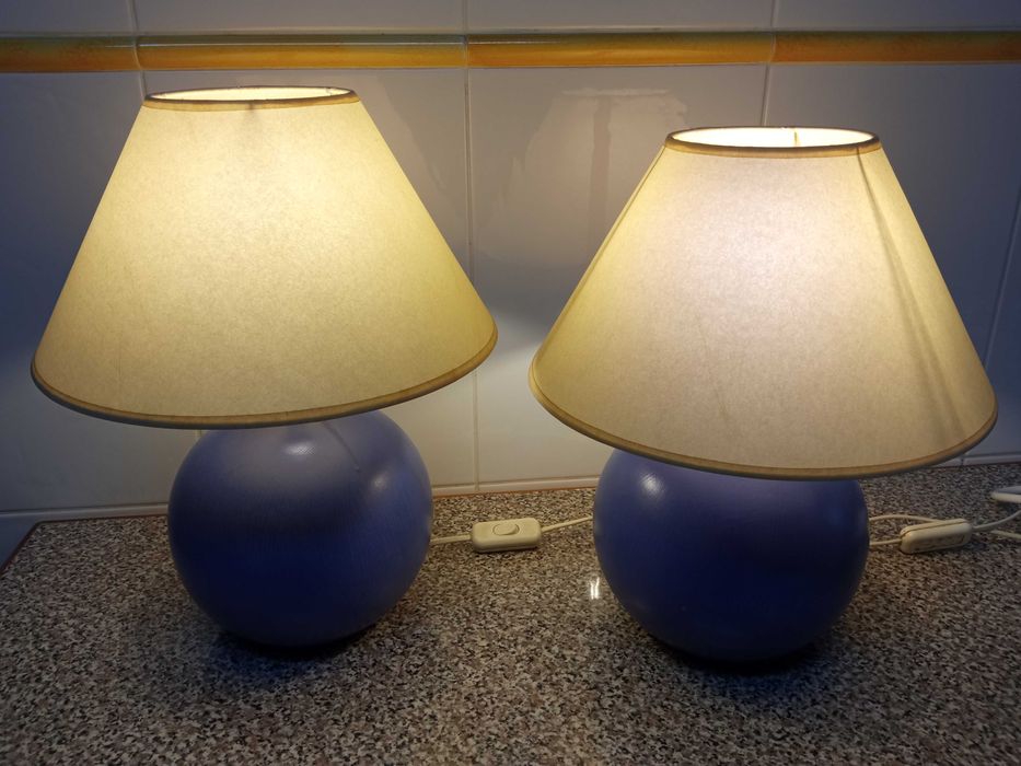 Candeeiros vintage de mesinha de cabeceira