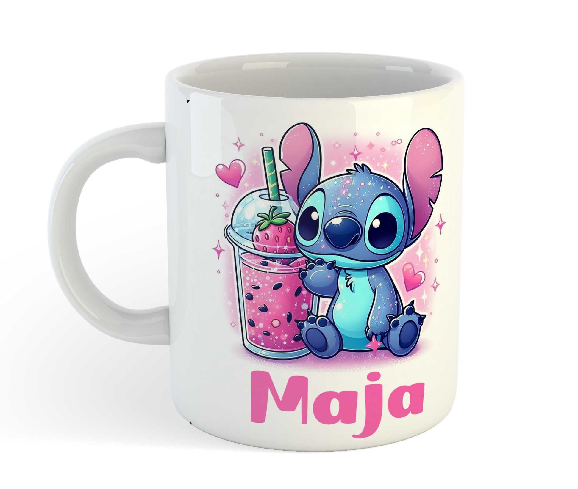 Zestaw Poduszka i kubek Stitch. Twoje Imię. Super prezent, urodziny.