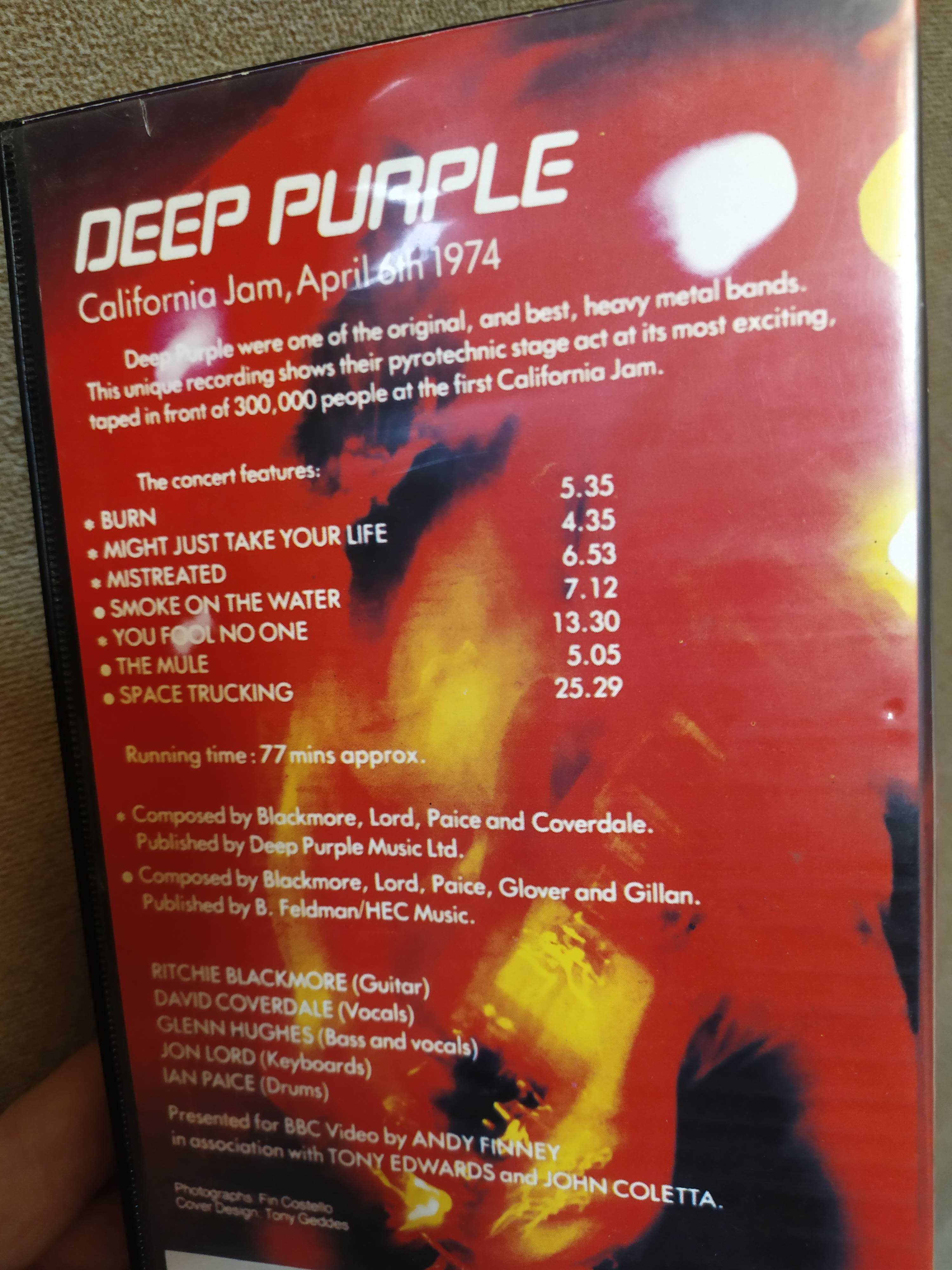 VHS Deep Purple California Jam