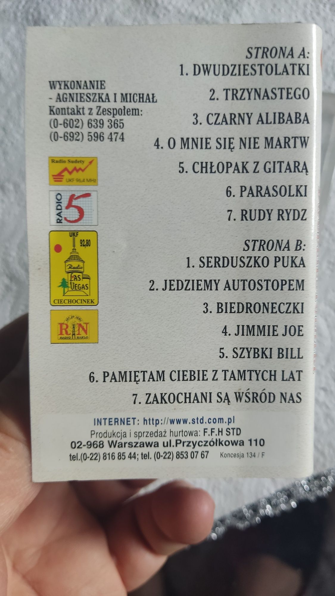 Std Agnieszka i Michał Dwudziestolatki kaseta audio disco polo