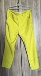 Limonkowe spodnie Zara L eleganckie garniturowe