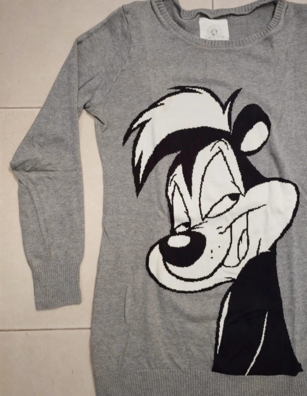 Camisola / Vestido cinza da Looney Tunes