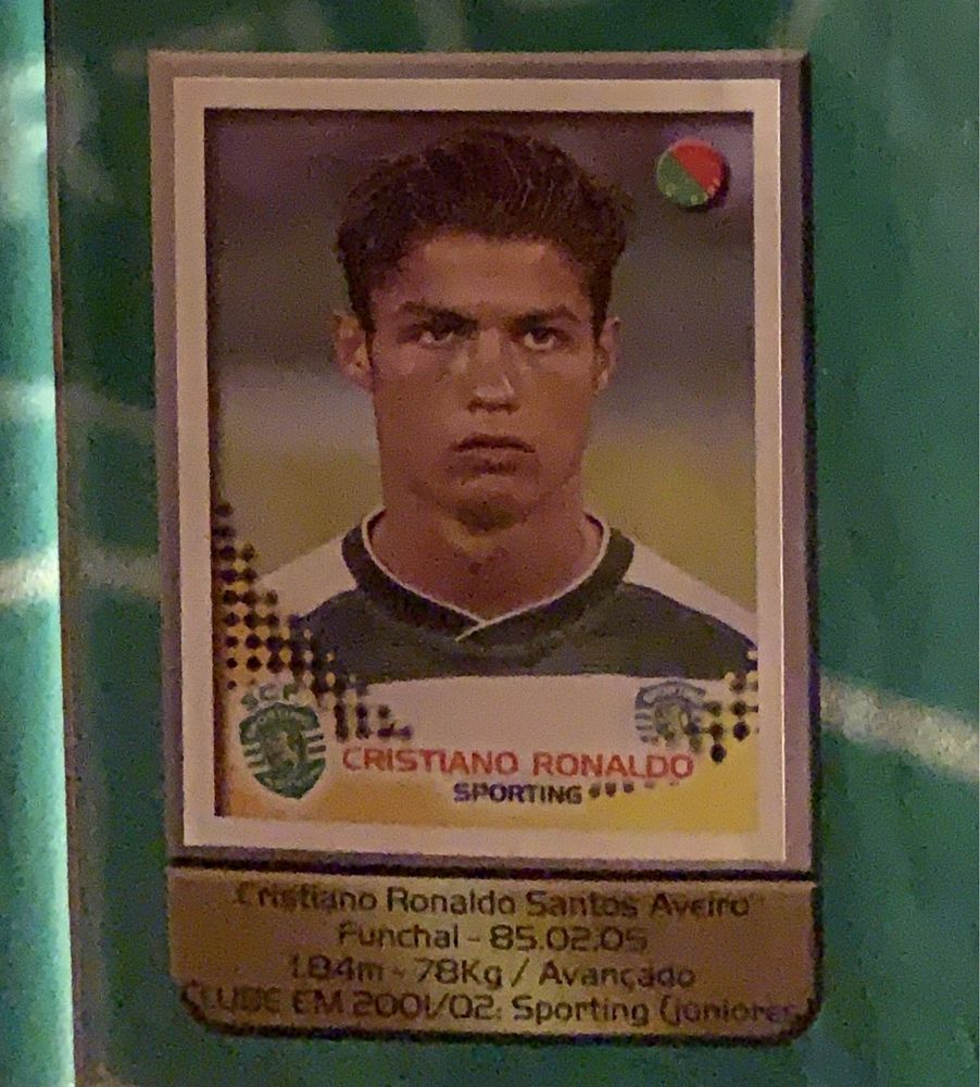 Cromo Cristiano Ronaldo 2002 Sporting