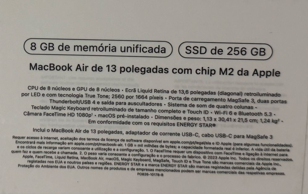 Macbook air M2 2022