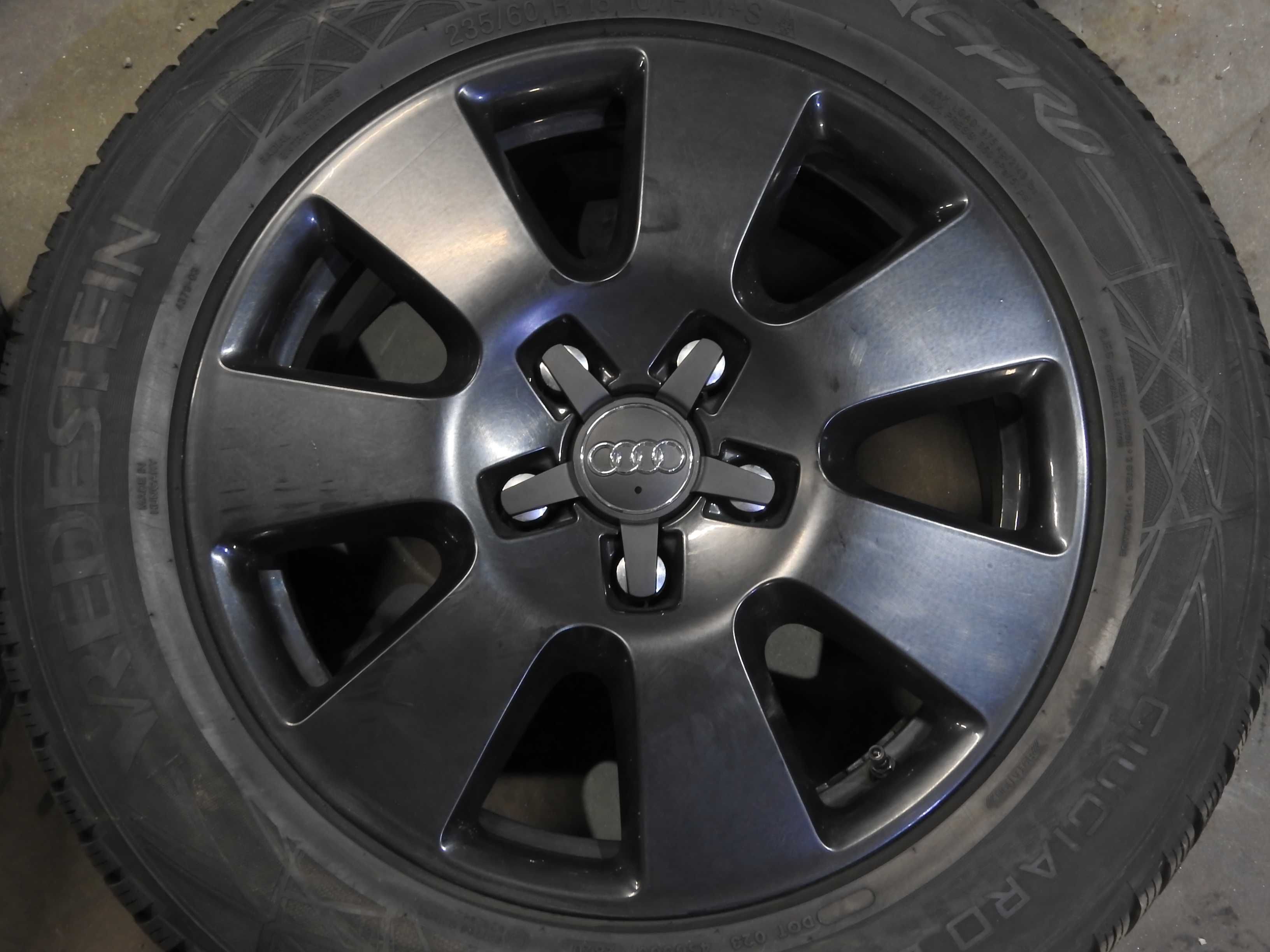 4×Alufelgi Audi Q7 4L0 7,5J 18" 5x130 ET53  Czarne Oryginał BDB+