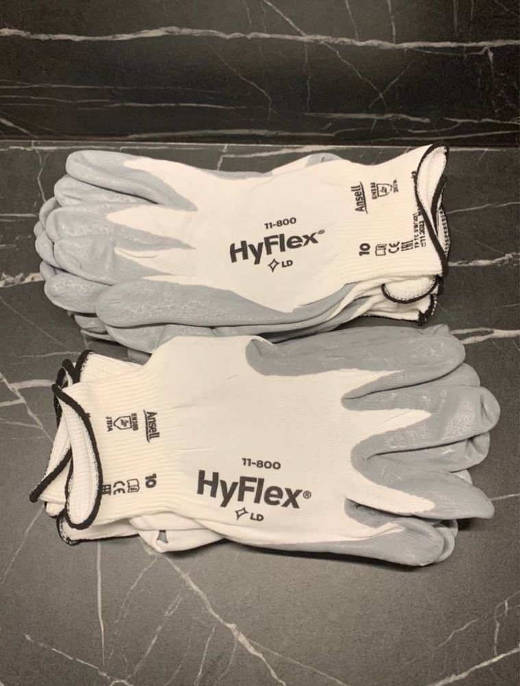 Робочі рукавиці HyFlex 11-800, розмiр 10 (XL), 9, 8, 7, 6|Перчатки XXL