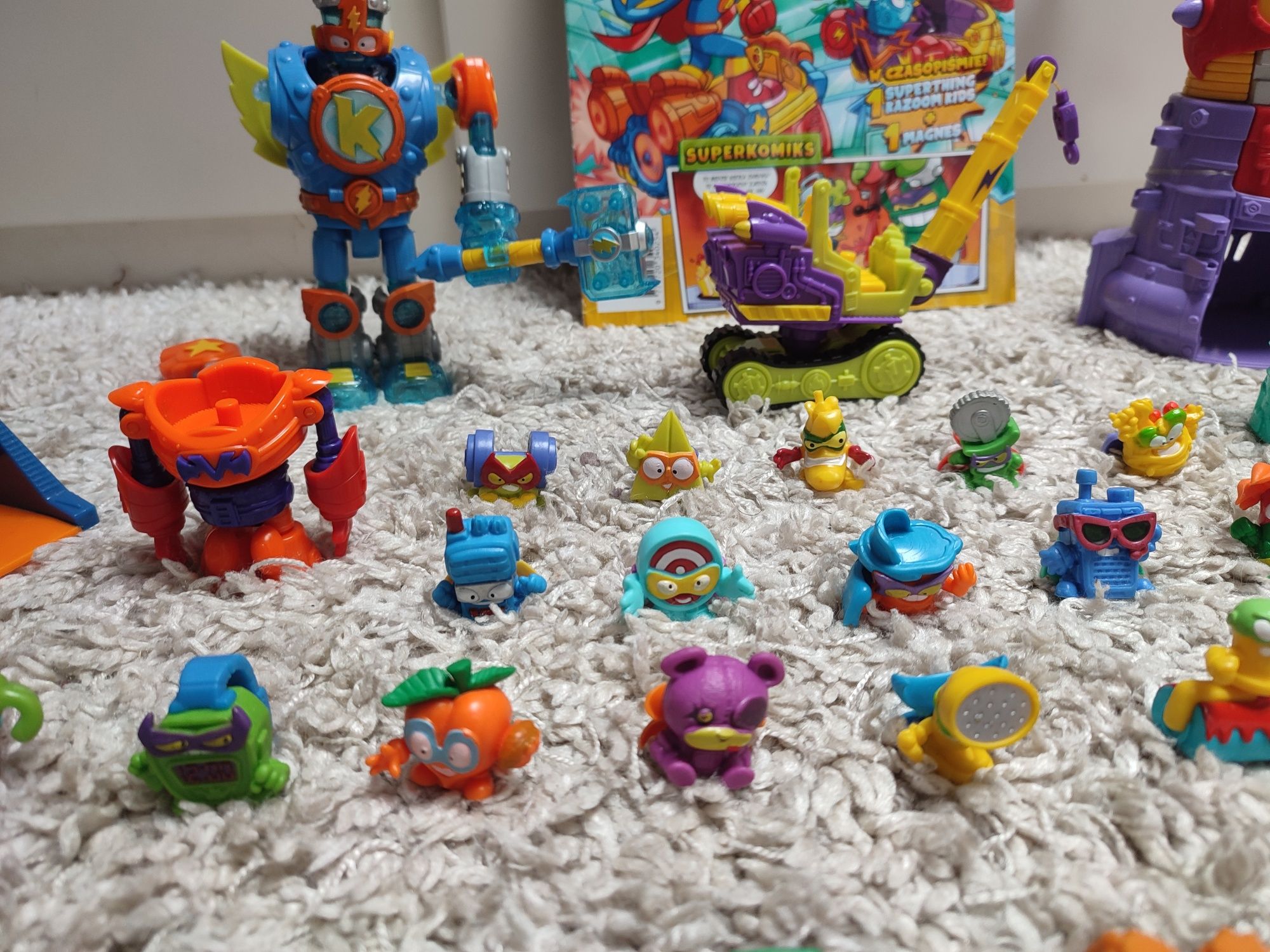 Super zings things zestaw robot kazoom kid wieża figurki auta