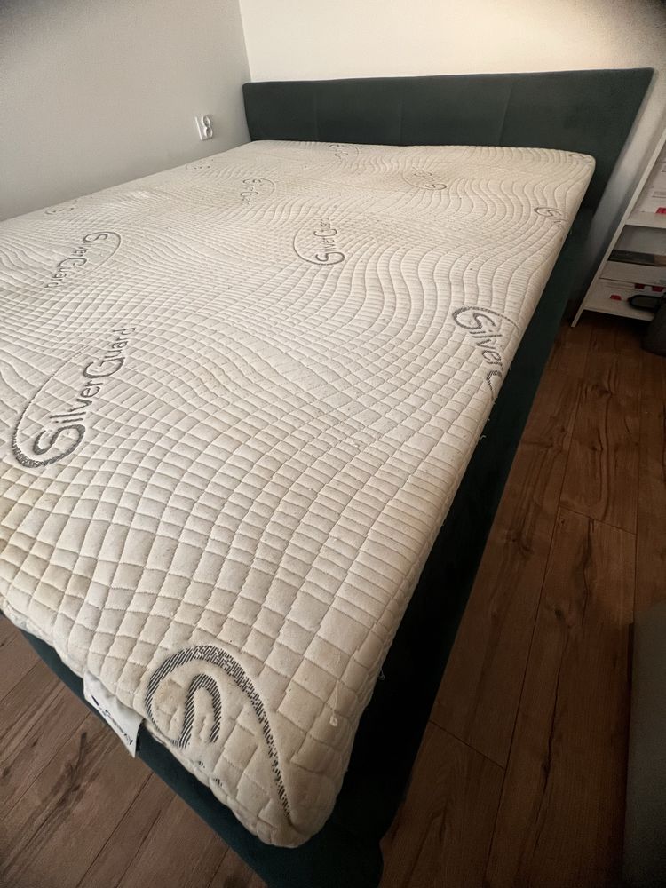 Łóżko sypialniane ze stelażem podnoszonym + Materac Galaxy 160x200