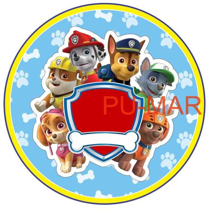 Opłatek na tort Urodziny Paw Psi Patrol