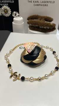 CHANEL® Luksusowy naszyjnik choker łańcuszek zawieszka biżuteria CC®