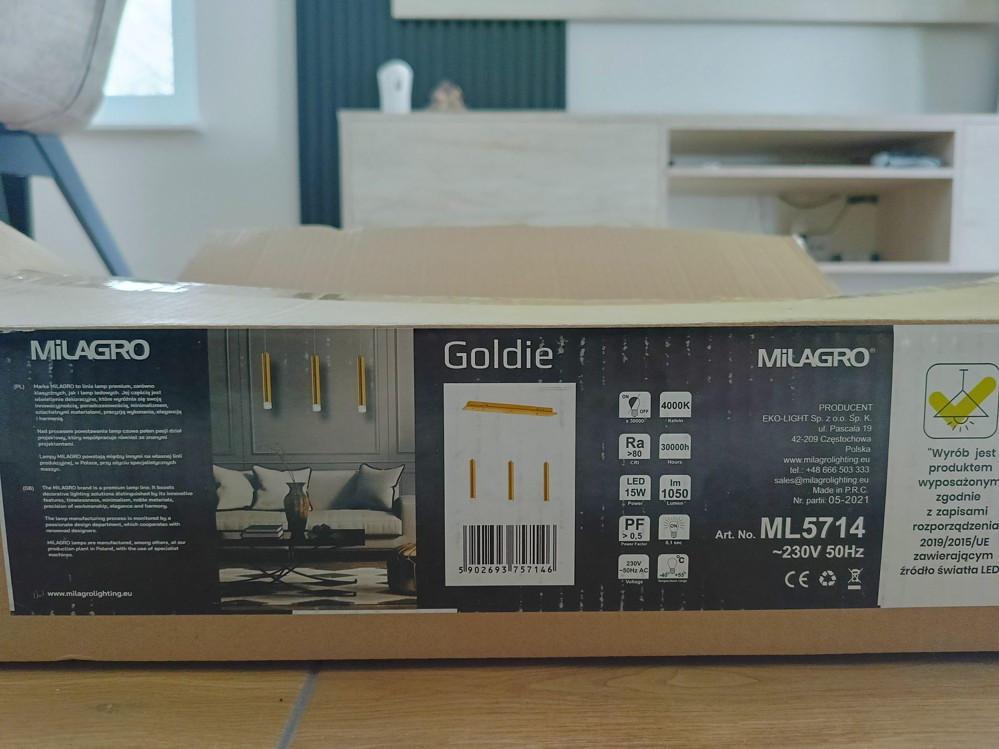 Lampa wisząca LED Goldie 3 x 5 W