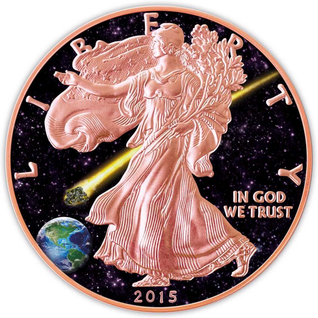 1$ USA 2015 Atlas Of Meteorites ADMIRE METEORYT
