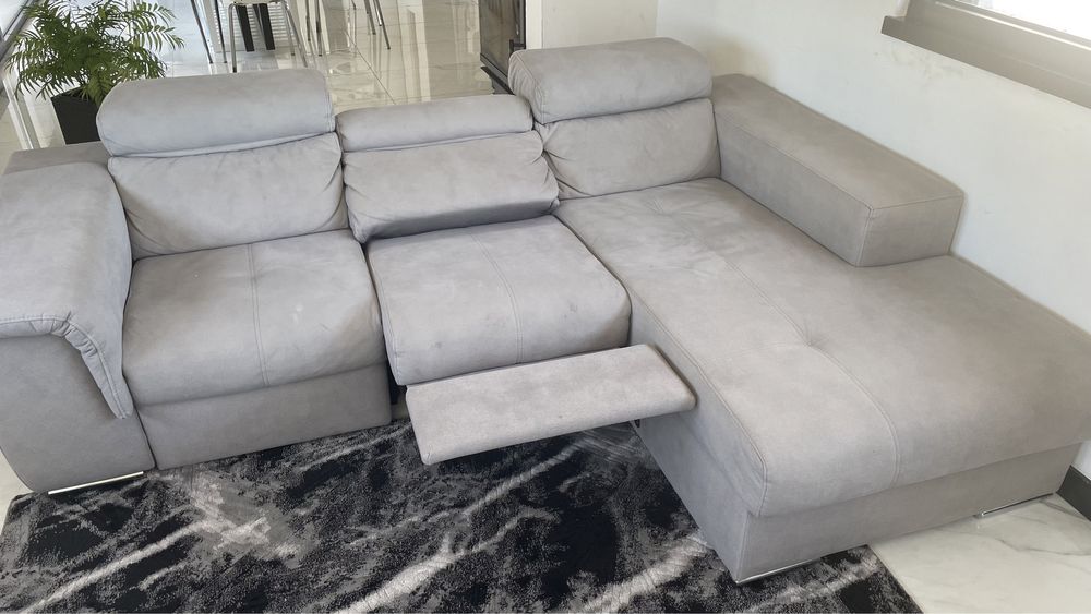 Sofá como novo 3 lugares chaise longue