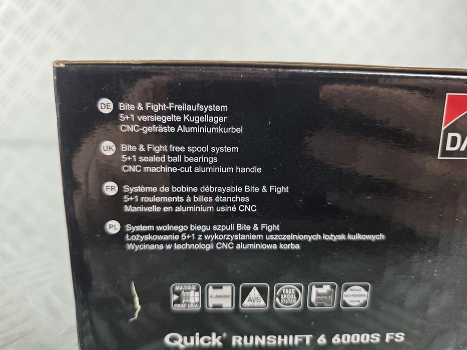 Kołowrotek gruntowy feeder karp sum DAM Quick RunShift 6 6000S FS