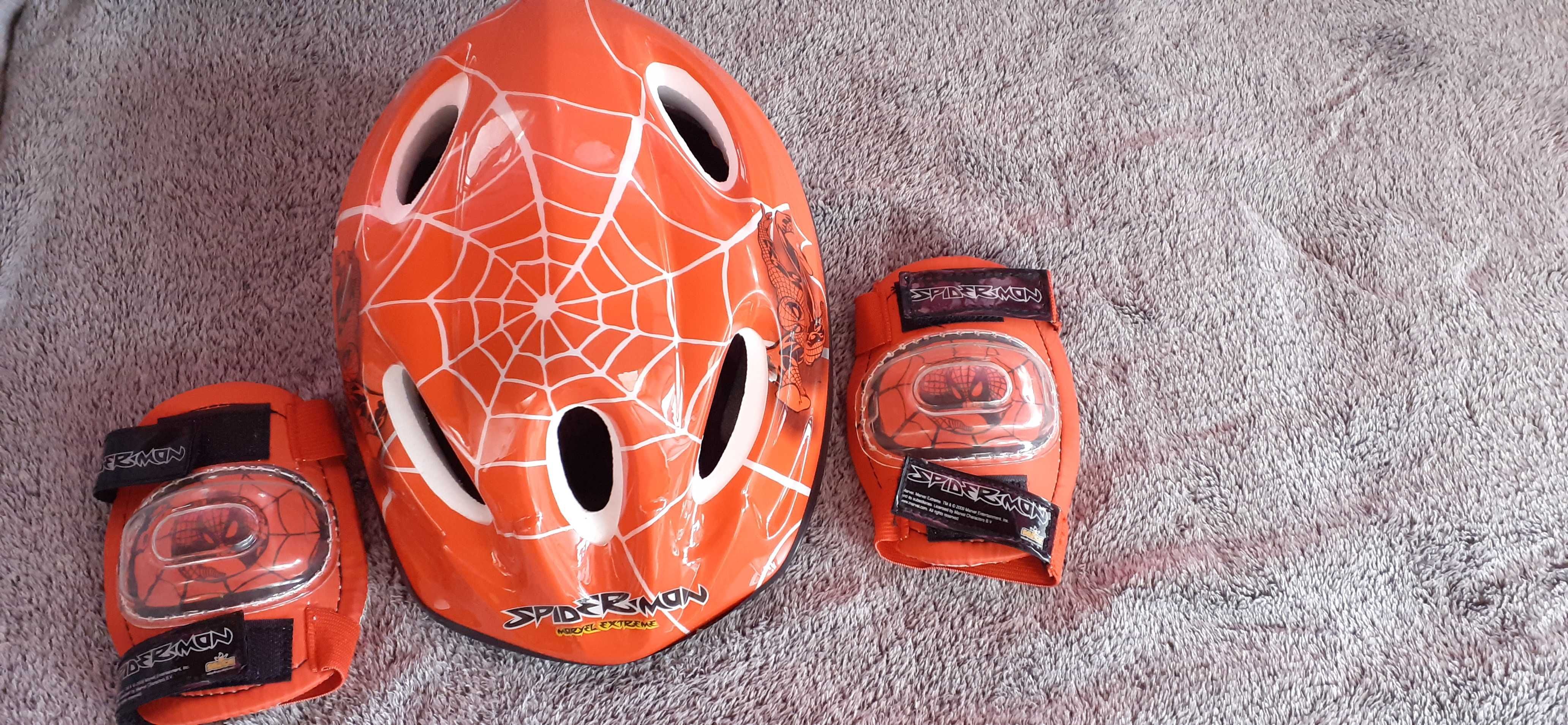 Capacete Spider Man e almofadas protetoras [BARATO]