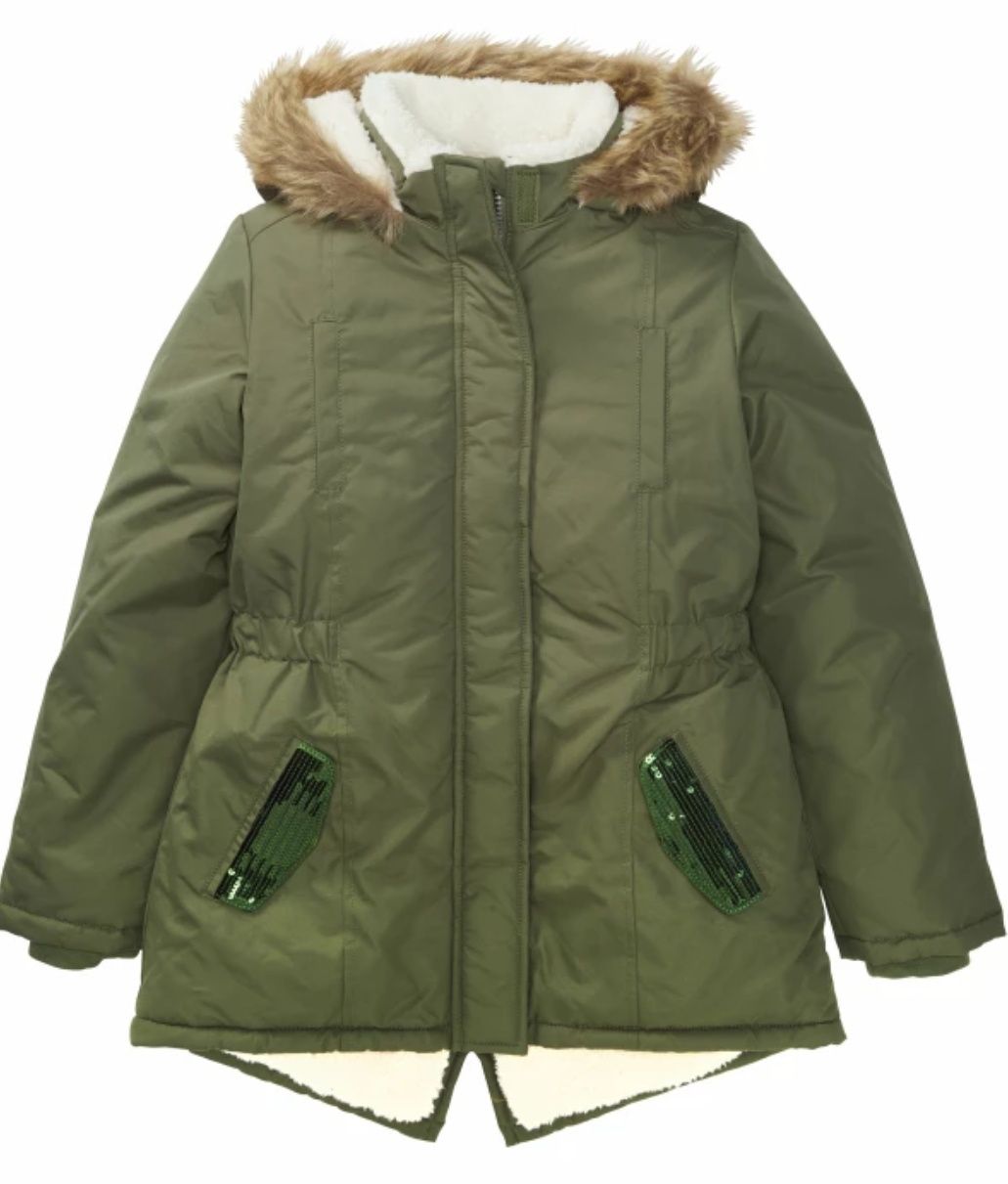 Parka zimowa dla dziewczynki r146/152