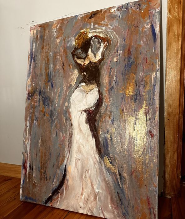 Obraz malowany ręcznie abstrakcja