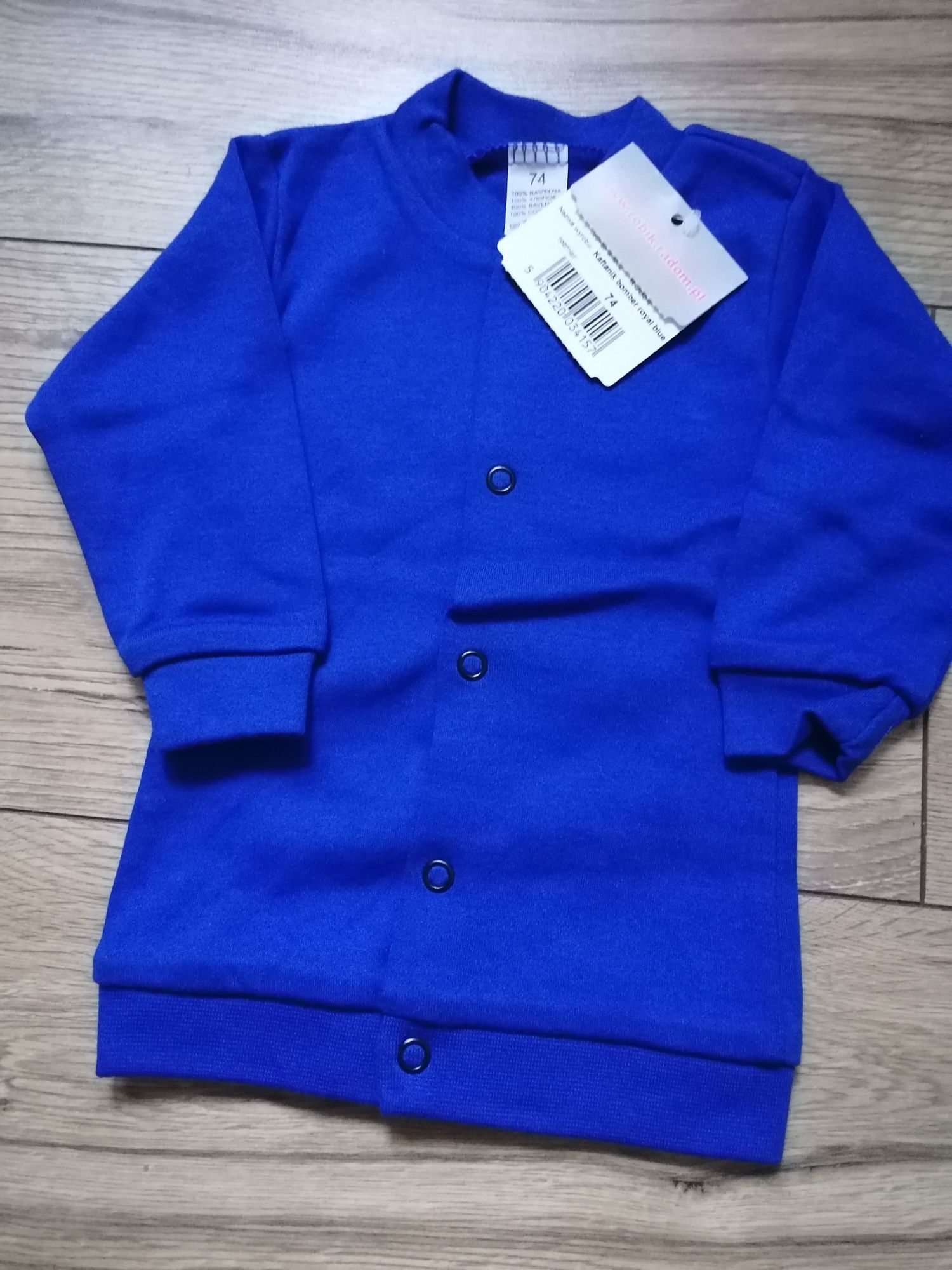 Kaftanik bomber Royal blue rozmiar 74