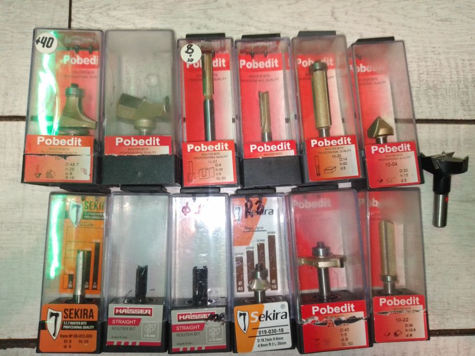 Продам фрезы для фрезерного станка,10 штук ,есть новые, остальные прак