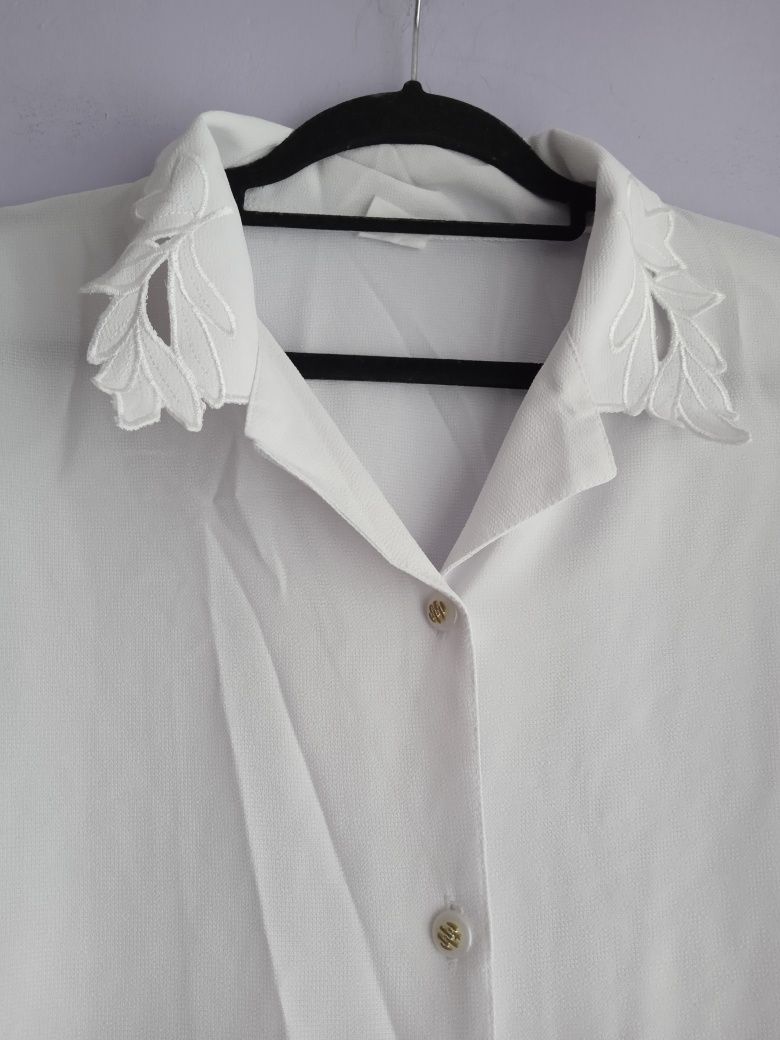 Bluzka 46-48  biała elegancka