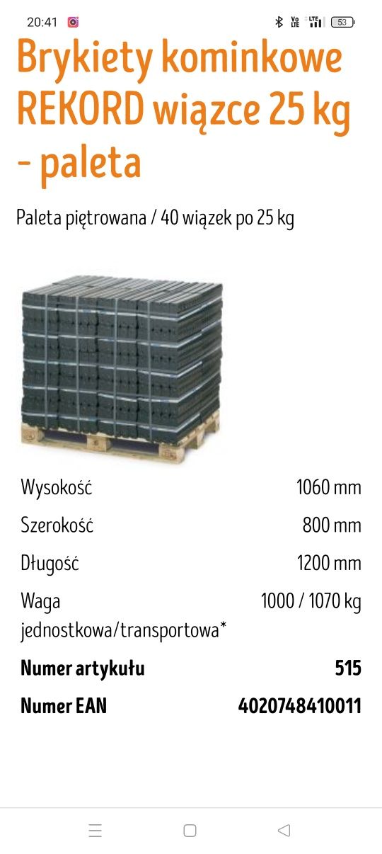 Pellet Timber Certyfikowany A1/EN