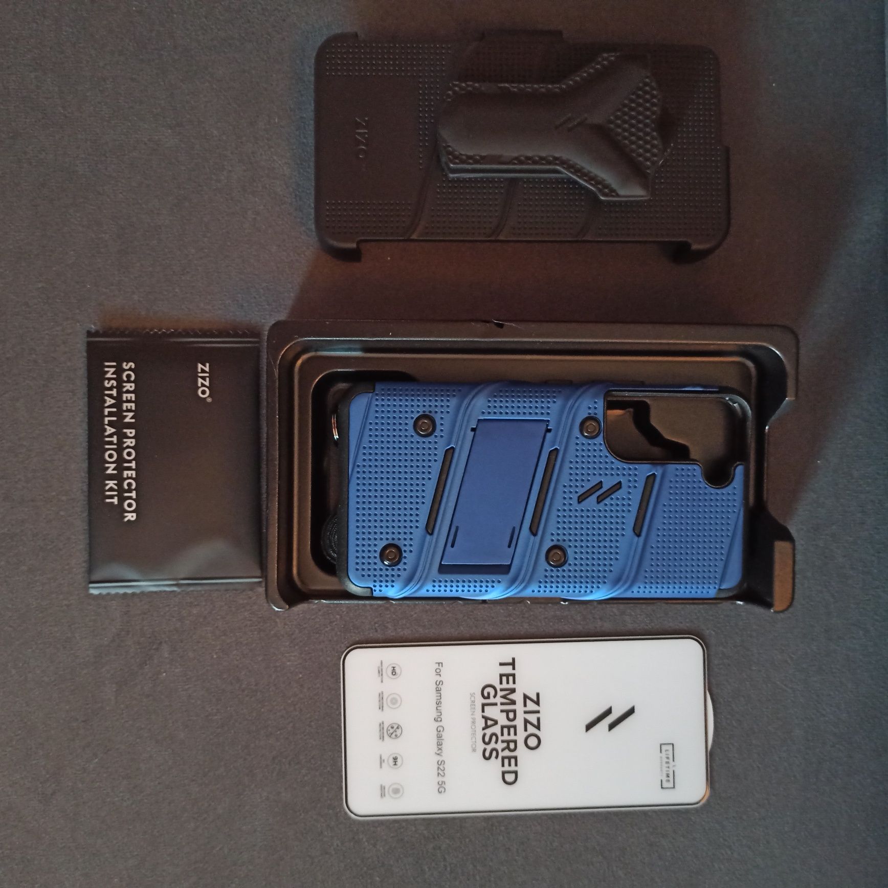 Etui Samsung Galaxy S22 + szkło hartowane + uchwyt