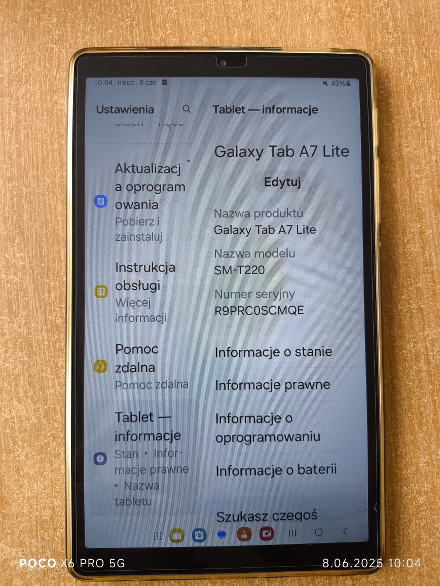 Samsung Galaxy TAB a7 lite