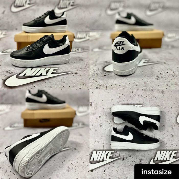 Nike Air Force 1. Rozmiar 37. Czarne z Białym. ZAMÓW!